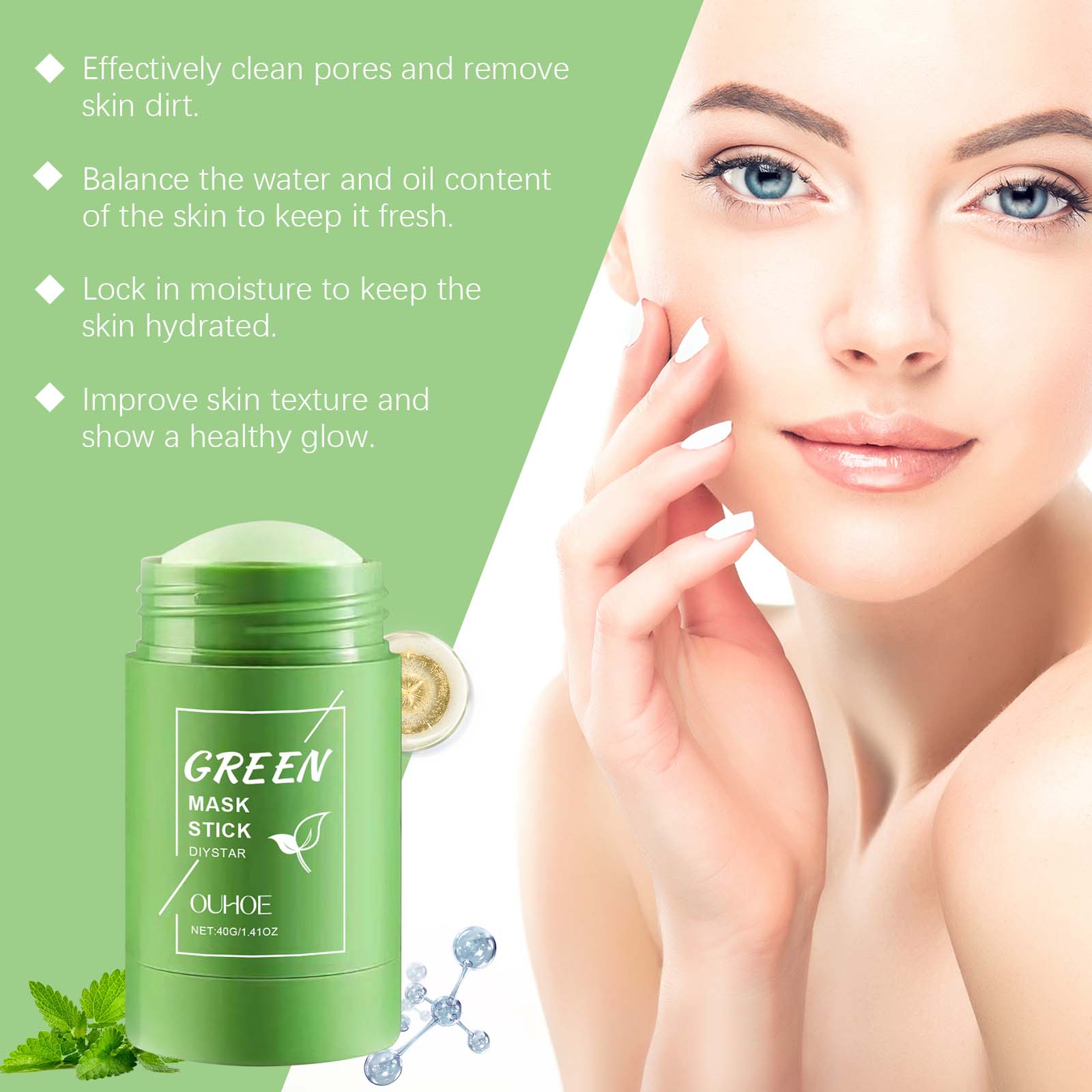 Green Tea Mask Stick for Face  - Green Tea Cleansing Clay Mask 评论和价格