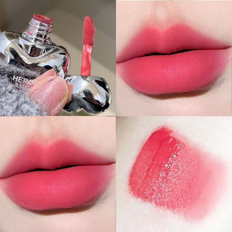 Peach Heart Silky Matte Lipsti - Matte Velvet Lip Tint Long Lasting 评论和价格