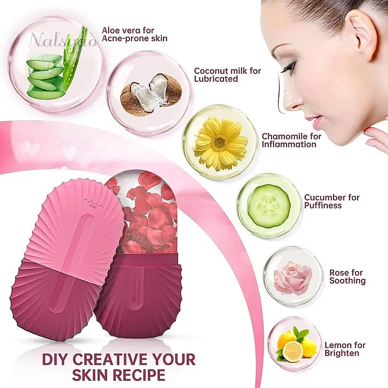 Ice Face Roller 1PCS Silicone  - Face Ice Roller Puffiness 评论和价格
