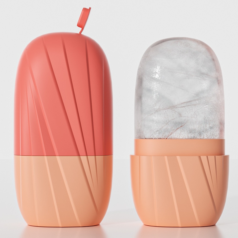 Aesthetic Striped Facial Ice M - Face Ice Roller Puffiness 评论和价格