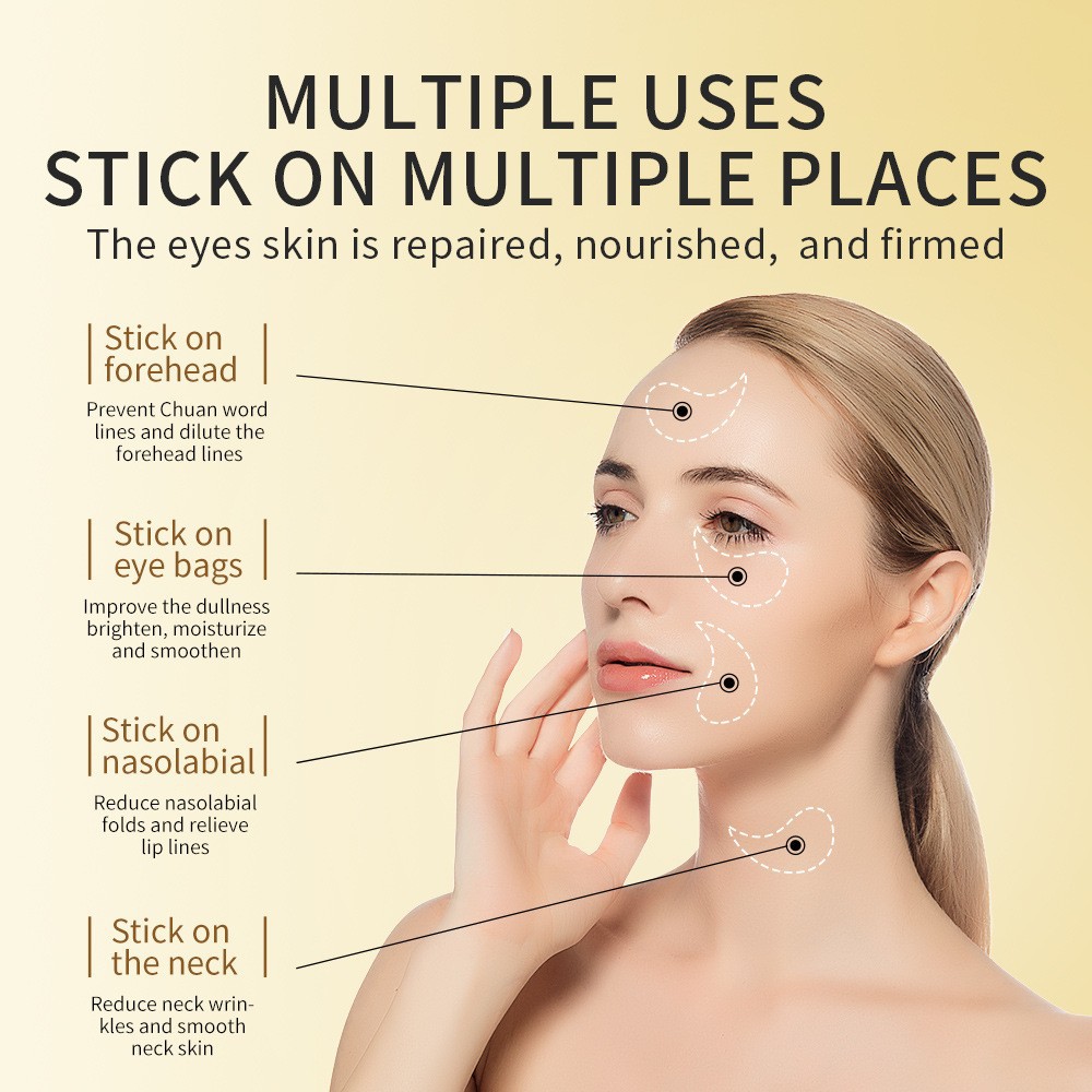 60pcs Golden Collagen Avocado  - Collagen Under Eye Patches 评论和价格