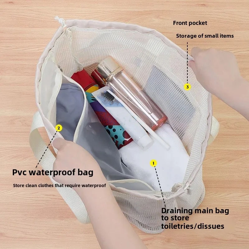 Large Capacity Beach Bag Drain - Makeup 评论和价格