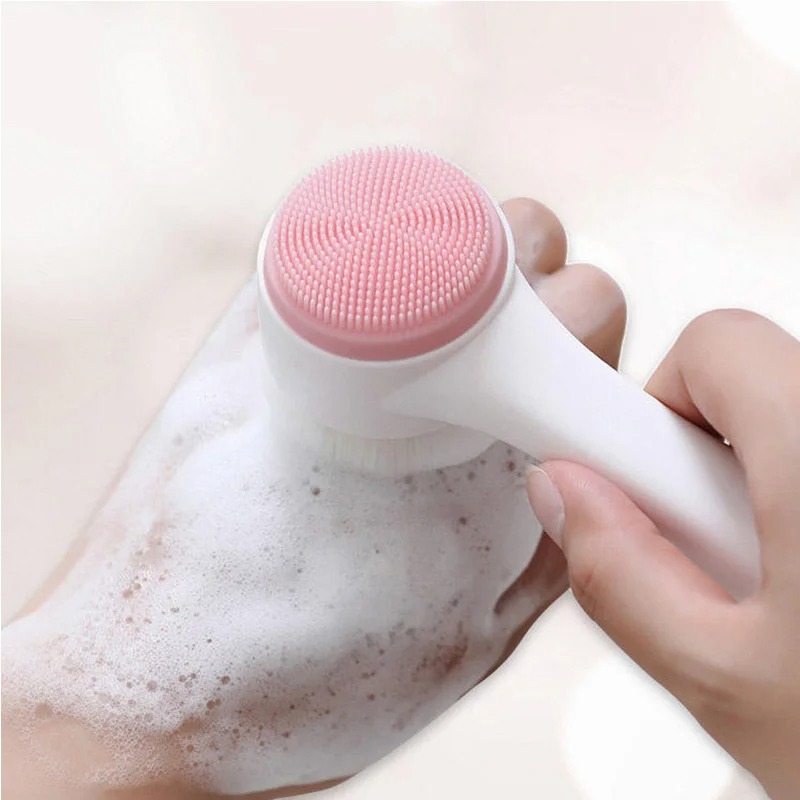 3D Double-sided Manual Facial  - Silicone Face Scrubber Electric 评论和价格