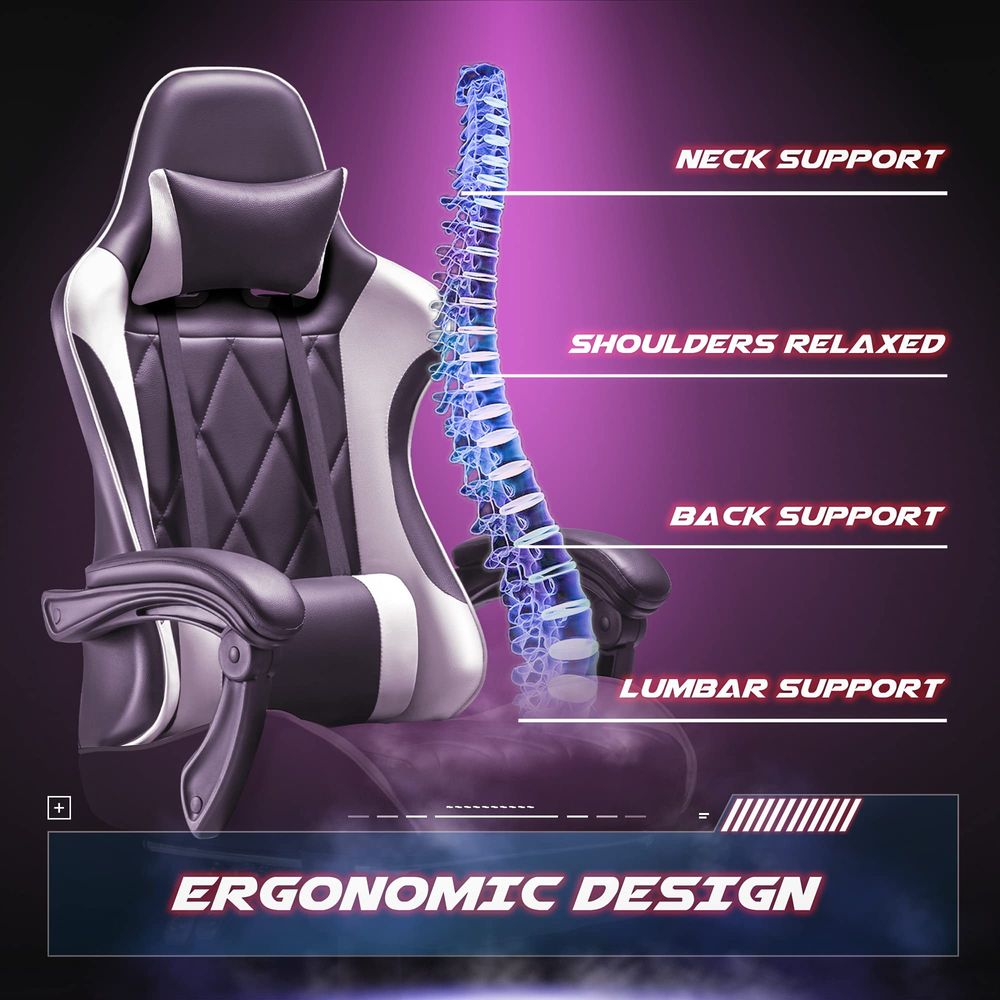 Gaming Chair, Computer Chair w - Massage 评论和价格