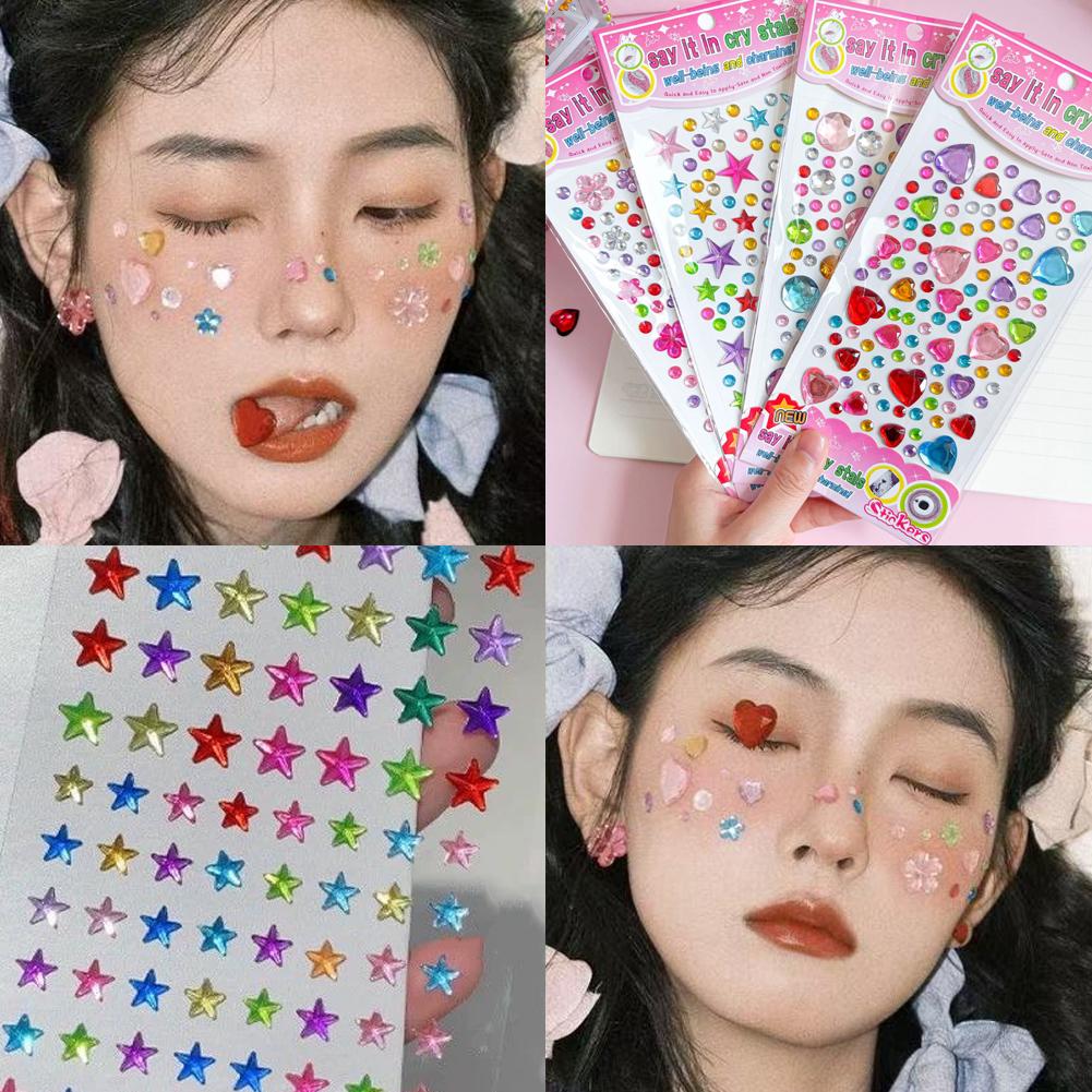Self-Adhesive Face Rhinestones - Nail Art 评论和价格
