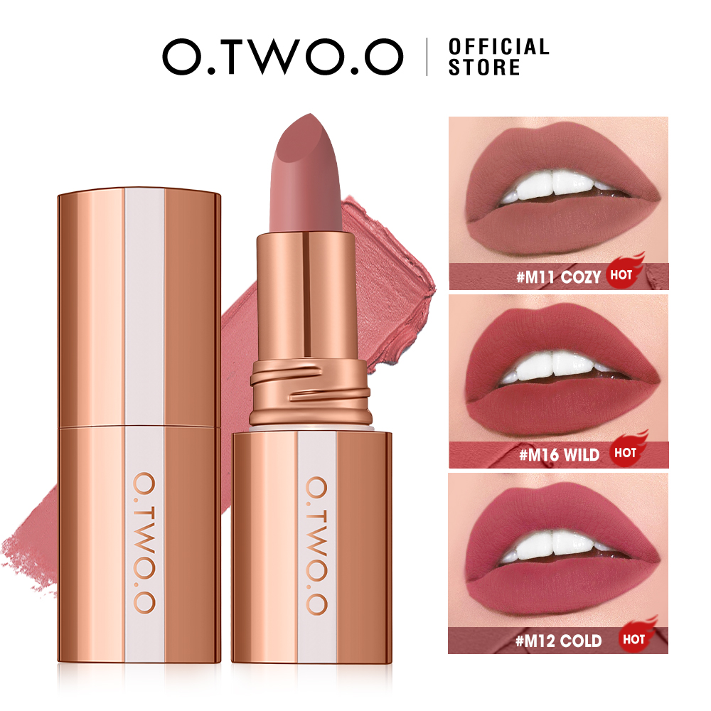 O.TWO.O Matte Lipstick Long La - Matte Velvet Lip Tint Long Lasting 评论和价格
