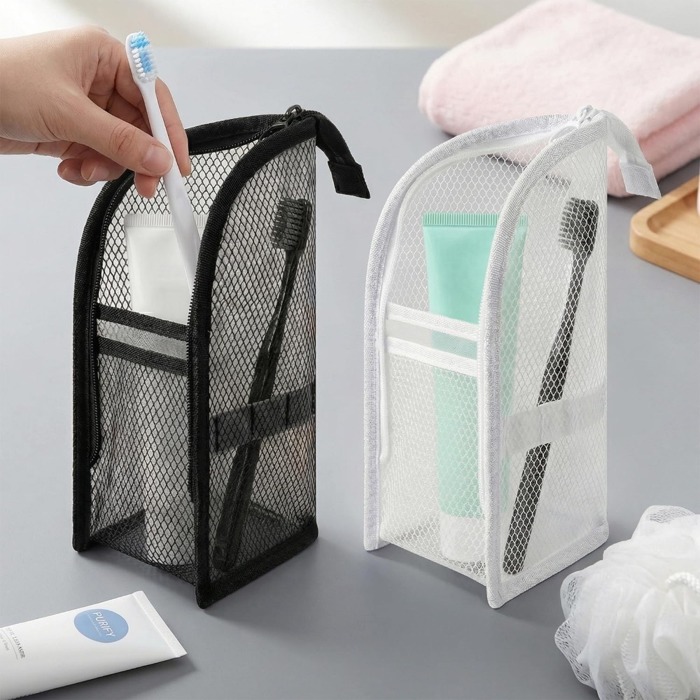Mesh Toiletry Bag Breathable Q - Makeup 评论和价格