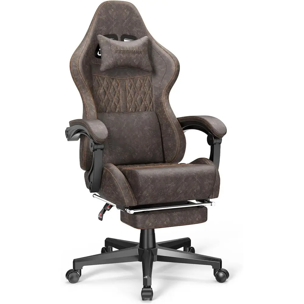 Ergonomic High-Back Gaming Cha - Massage 评论和价格