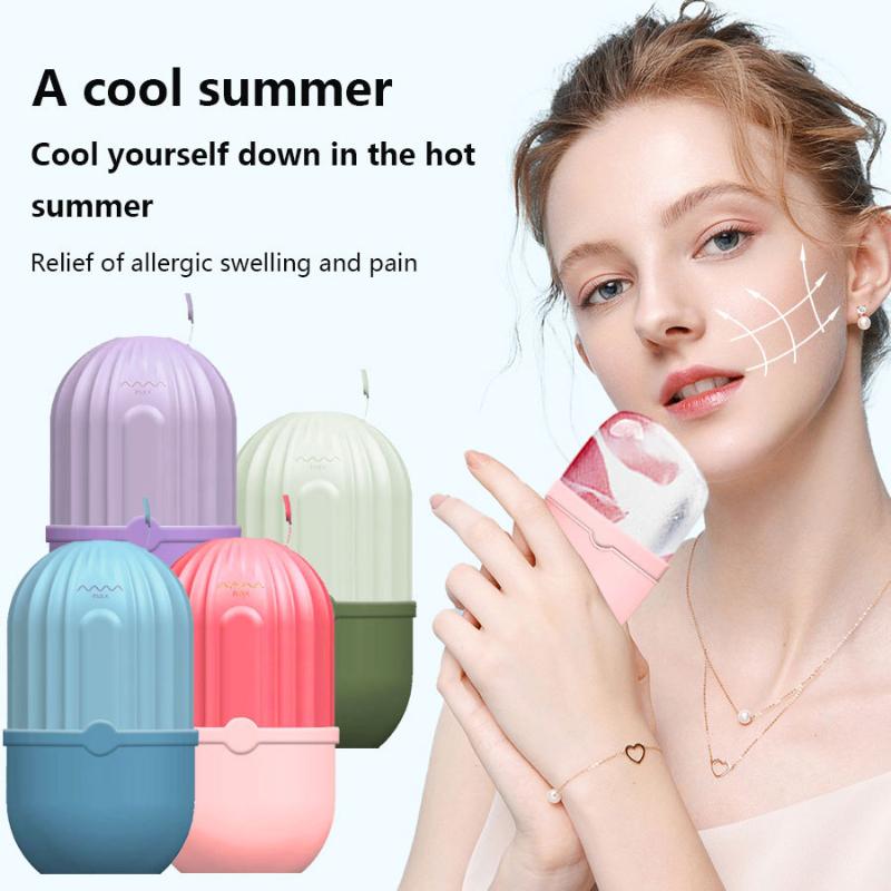 Silicone Ice Cube Face Roller  - Face Ice Roller Puffiness 评论和价格