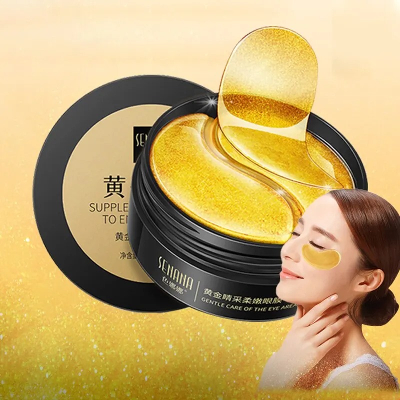 60pcs Golden Moisturizing Eye  - Collagen Under Eye Patches 评论和价格